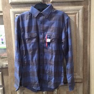 New “George” Long Sleeve Flannel Shirt (Small) Men
